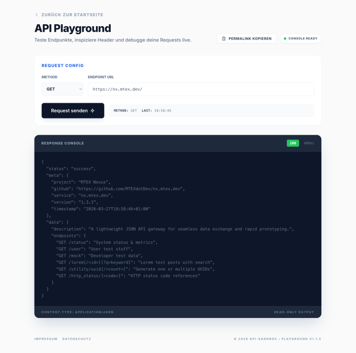 api-sandbox.de preview